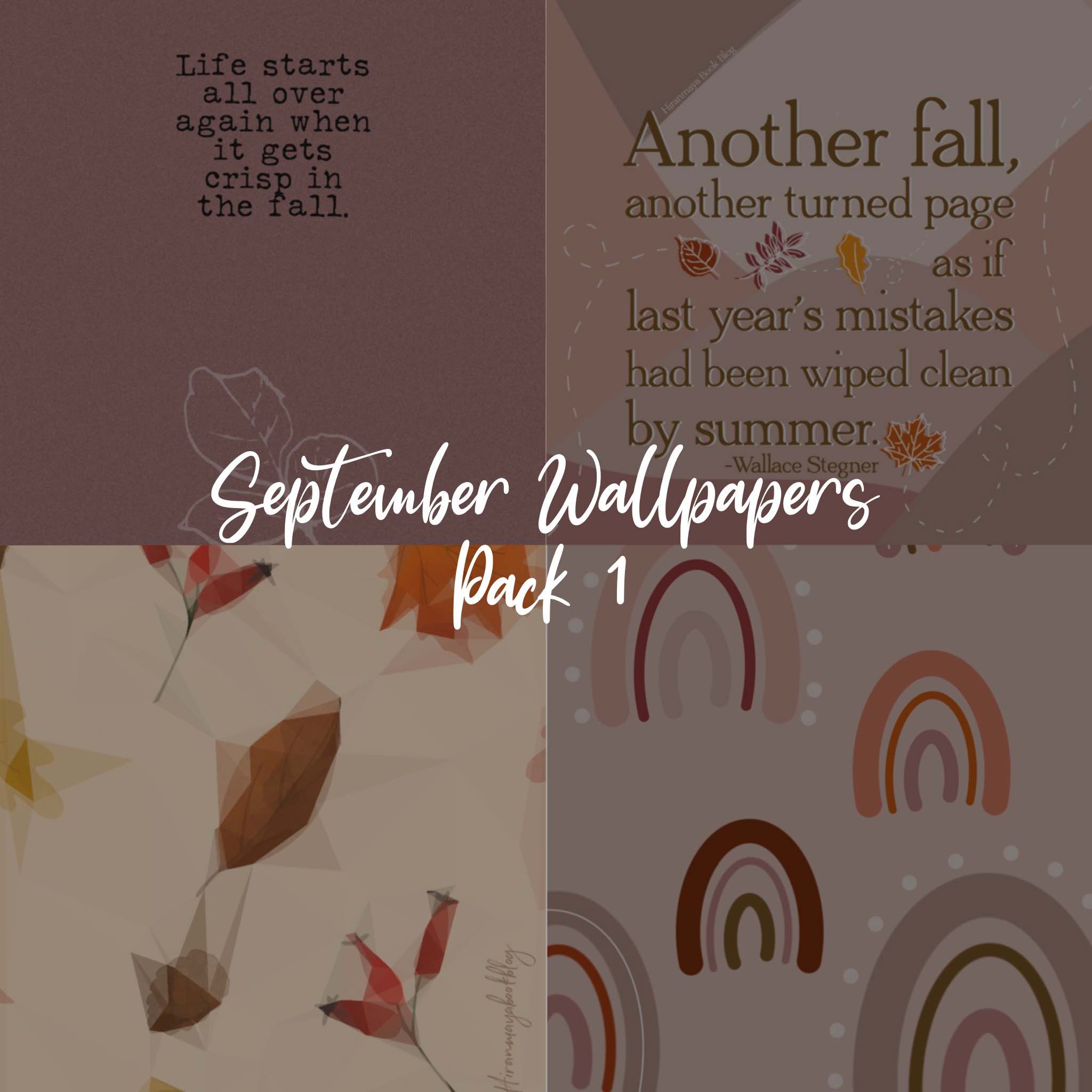 September Wallpaper Pack 1